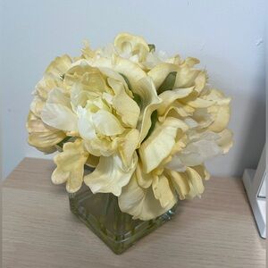 Yellow Aritifical Faux Flower Arrangement Home Decor
